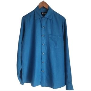 Joe Bananas Blue Button-Up Long Sleeve Shirt Sz S